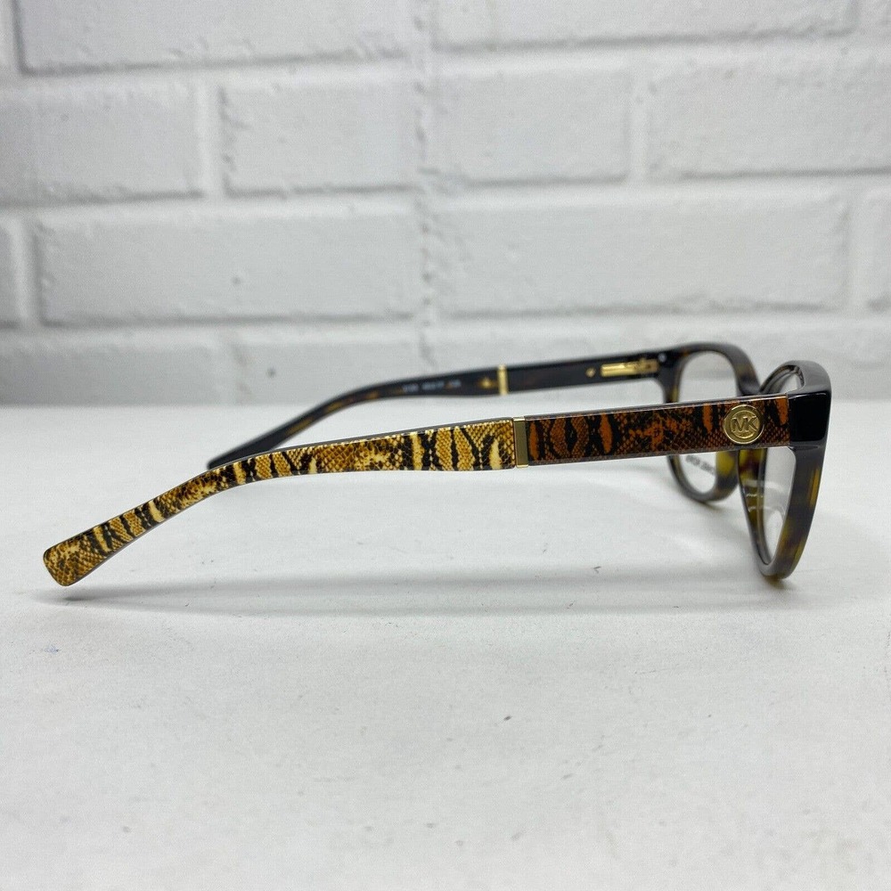 Michael Kors MK 4032 3180 Rania III Cat Eye Havana Gold Eyeglasses 49*17 H2560 - Picture 5 of 8